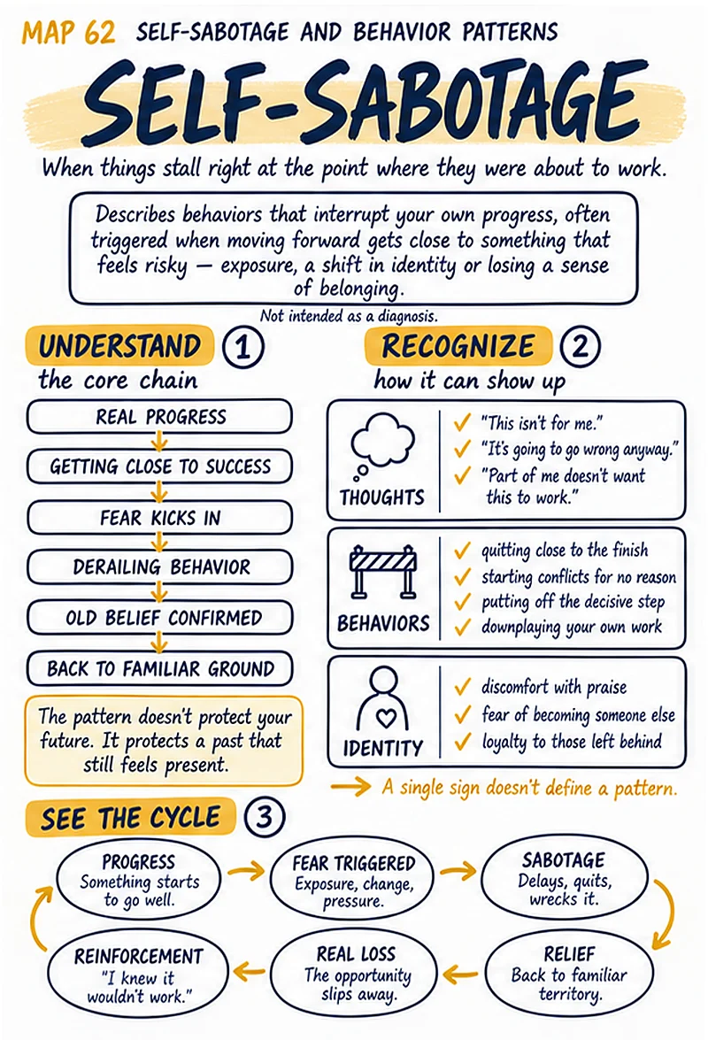 Therapy mind map: Self-Sabotage
